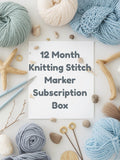 Limited Edition 12 Month Stitch Marker Subscription Box Knitting Gift Box – Stitch Markers, Stitch Stoppers & Seasonal -  Cosy -  Gift