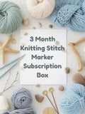 Limited Edition 3 Month Stitch Marker Subscription Box Knitting Gift Box – Stitch Markers, Stitch Stoppers & Seasonal -  Cosy -  Gift
