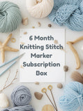 Limited Edition 6 Month Stitch Marker Subscription Box Knitting Gift Box – Stitch Markers, Stitch Stoppers & Seasonal -  Cosy -  Gift