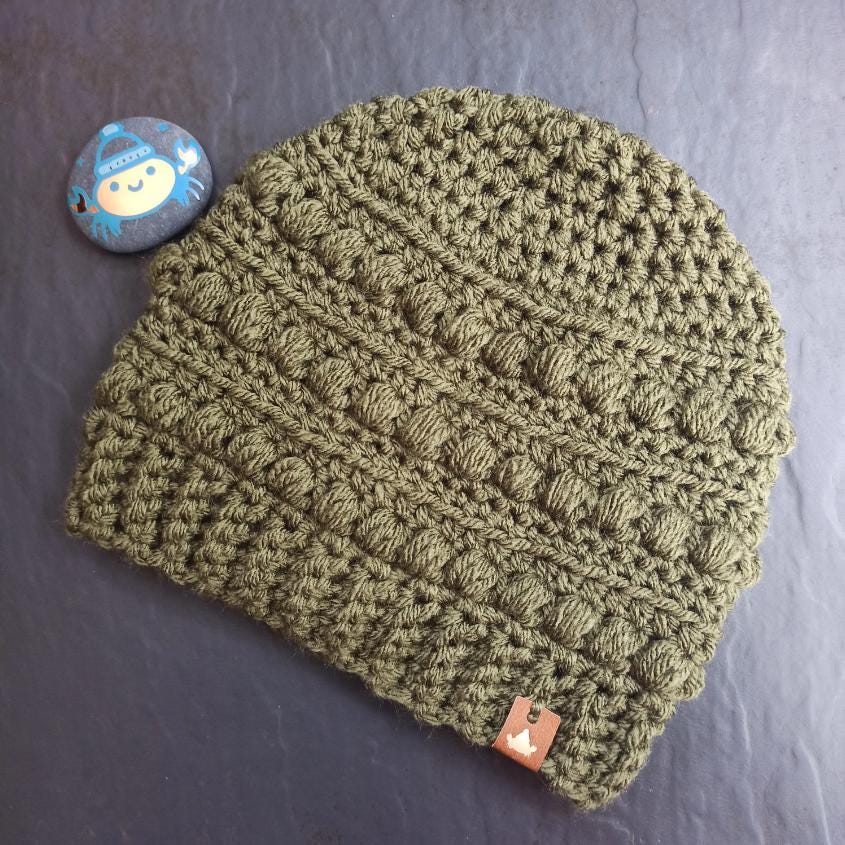 Cosy Beanie Crochet Pattern - Hat - Digital Download - PDF