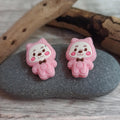 Kitty Cat in a Onesie  Stitch Stoppers in Pink