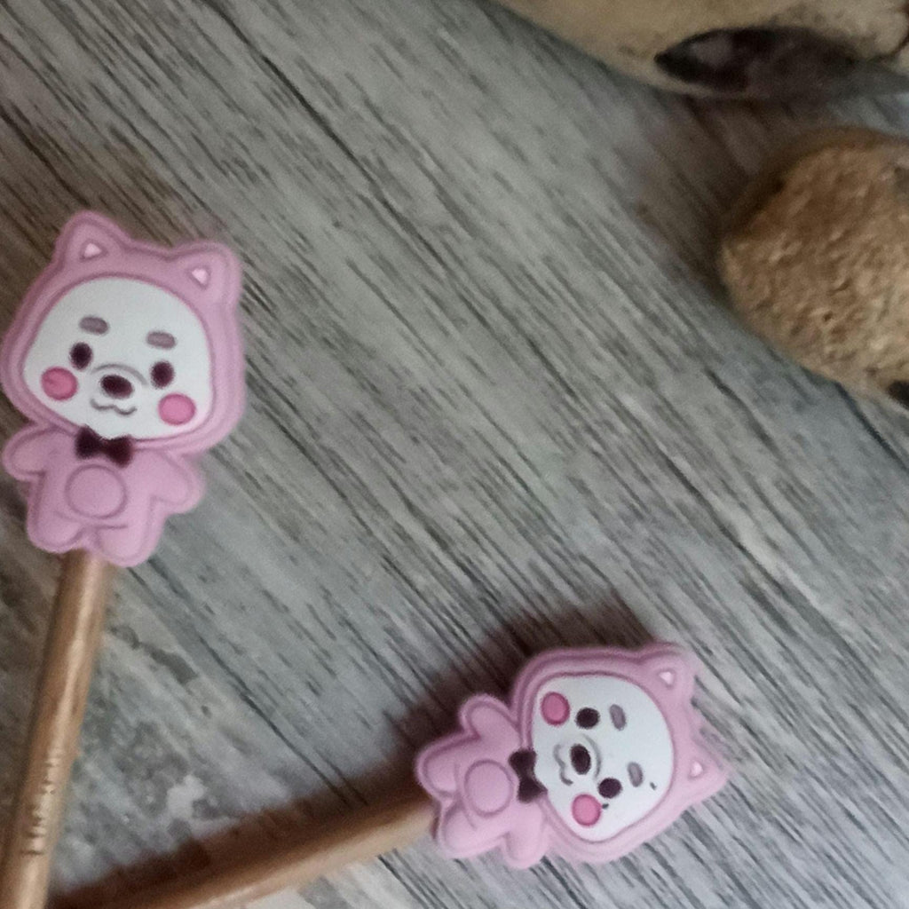 Kitty Cat in a Onesie  Stitch Stoppers in Pink