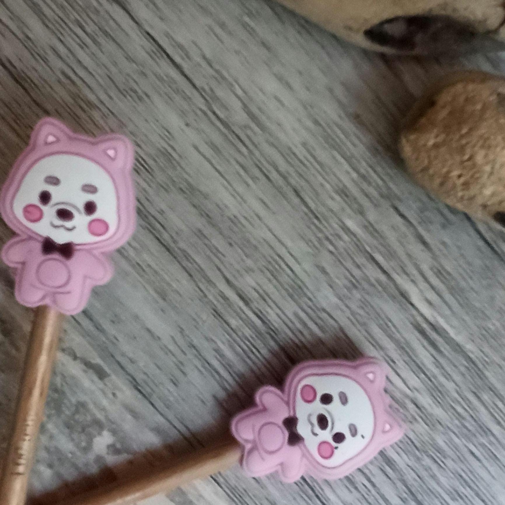 Kitty Cat in a Onesie  Stitch Stoppers in Pink