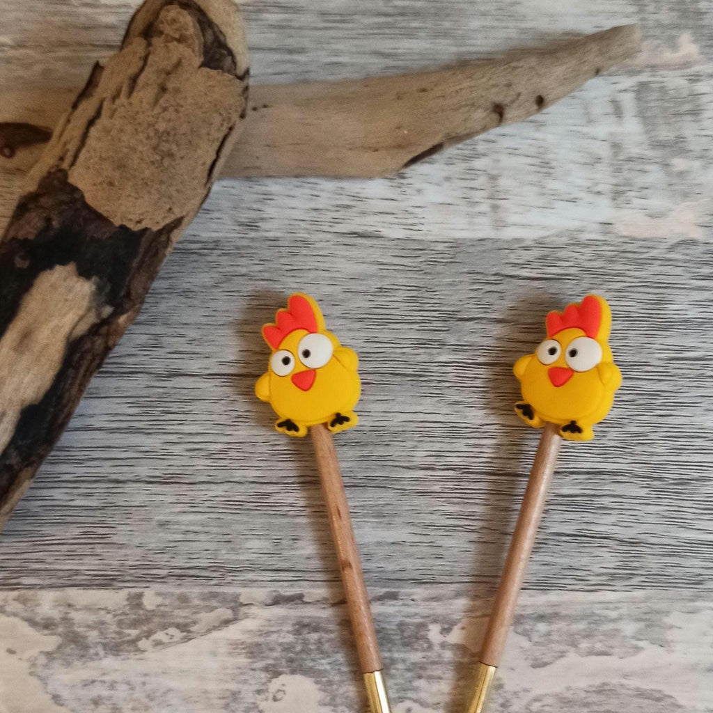 Two Yellow Chooks Hen Stitch Stoppers