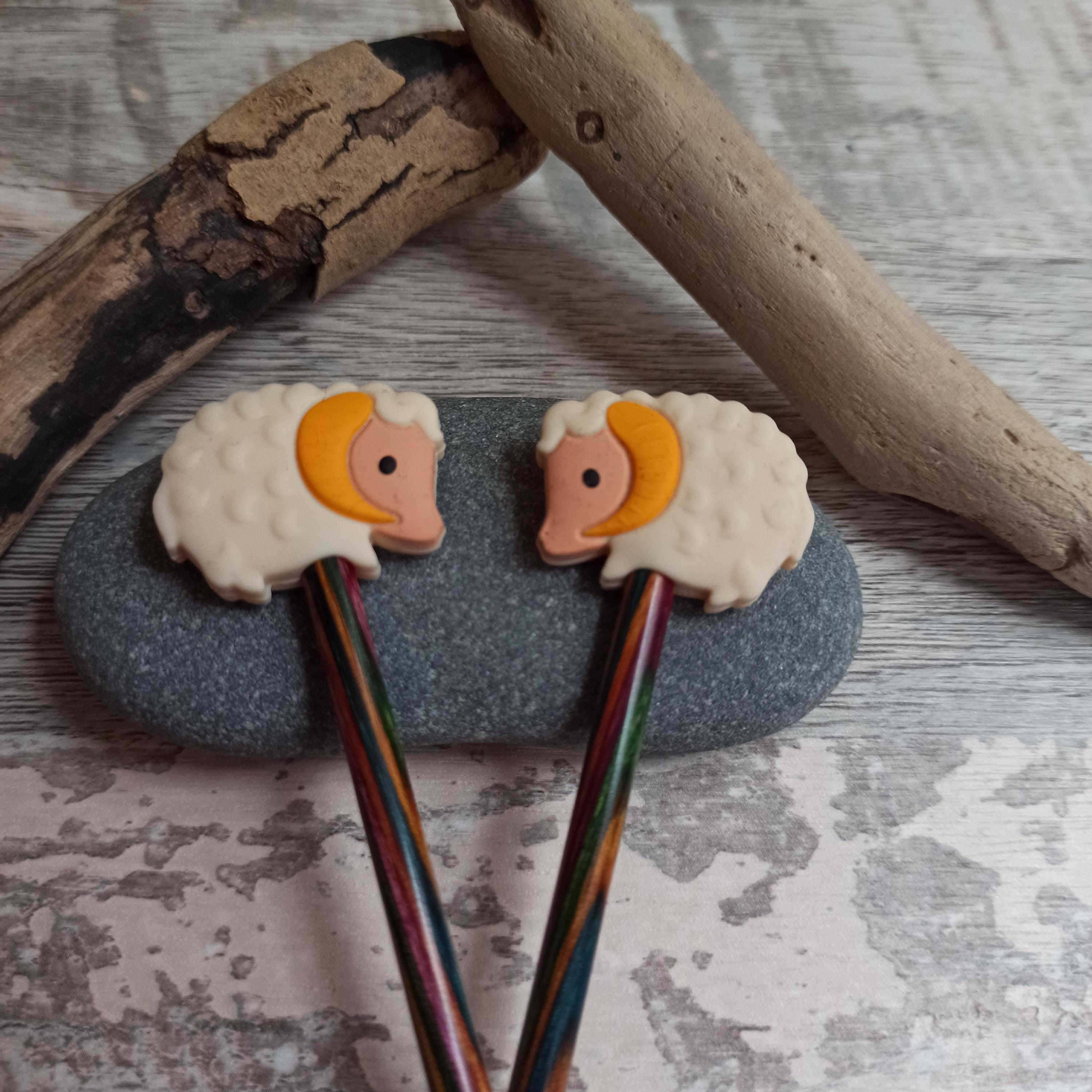 Two Little Mohair Goat Stitch Stoppers