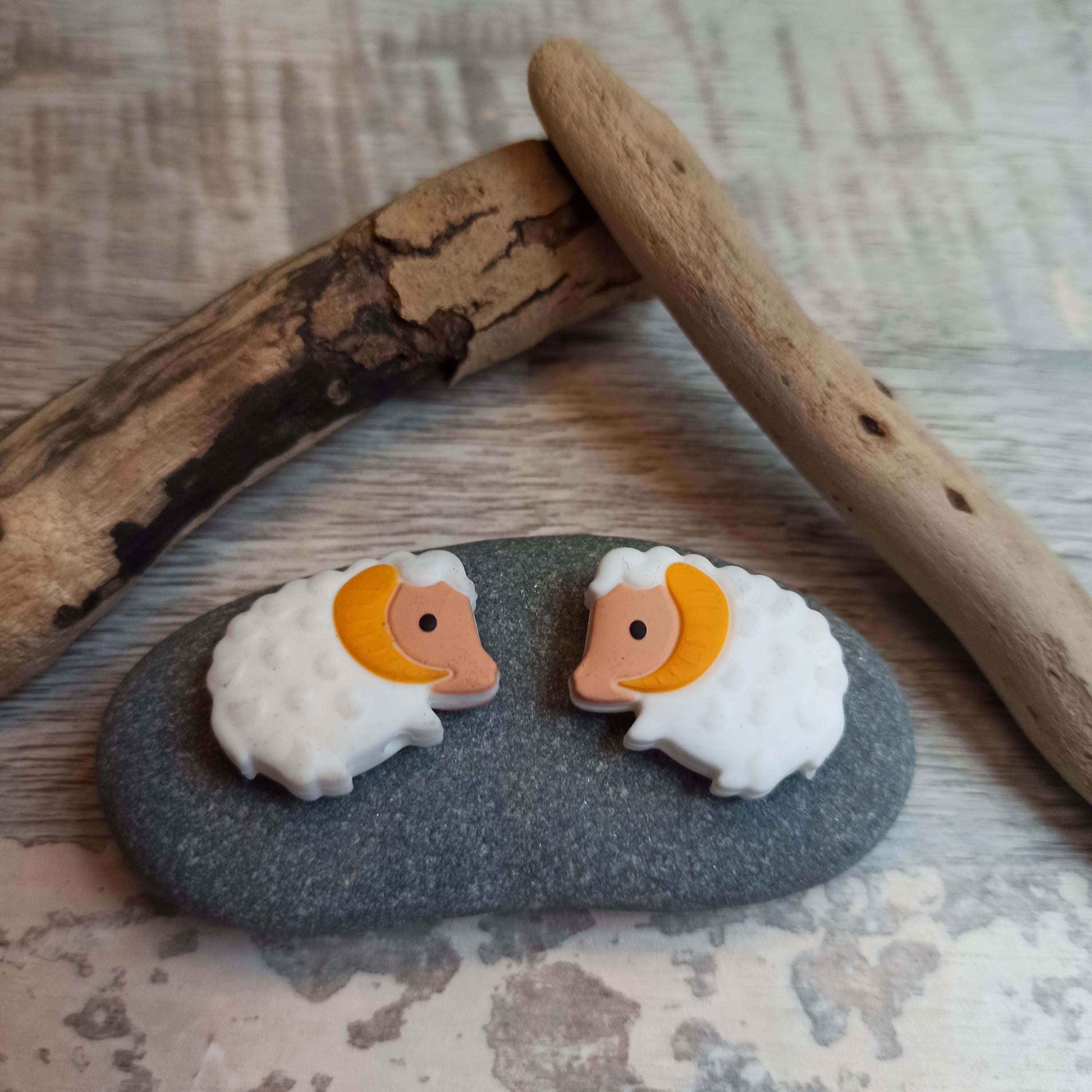 Two Little Mohair Goat Stitch Stoppers
