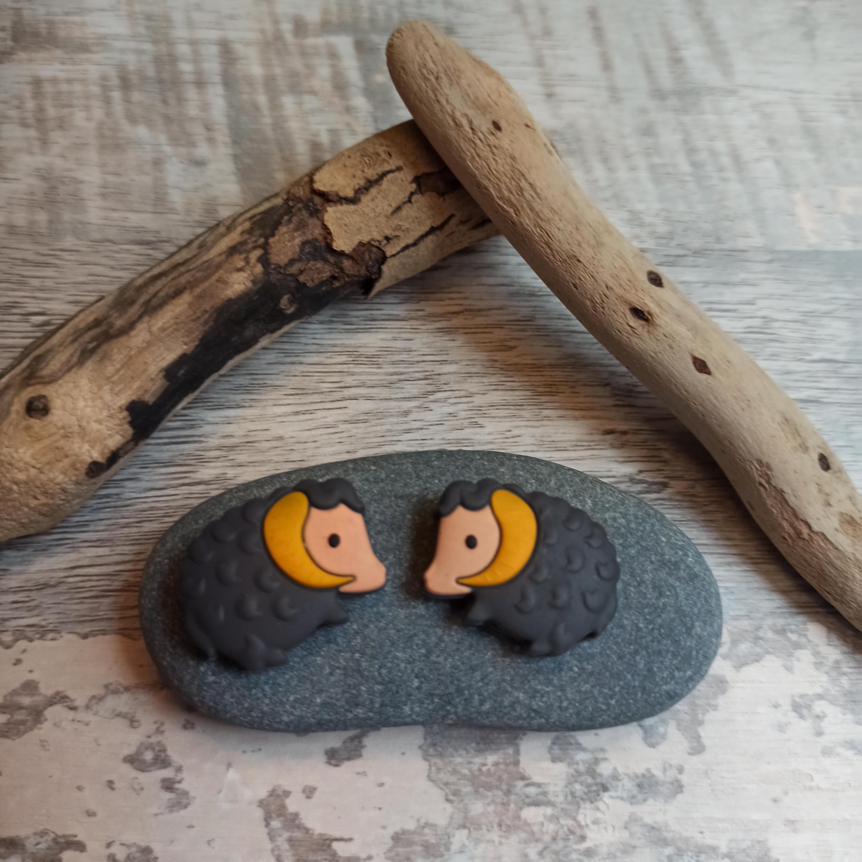 Two Little Mohair Goat Stitch Stoppers