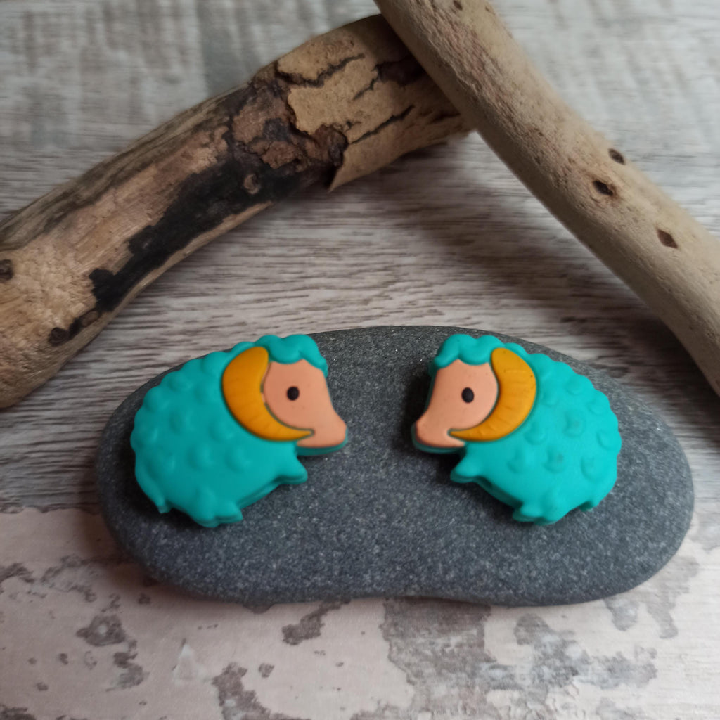 Two Little Mohair Goat Stitch Stoppers