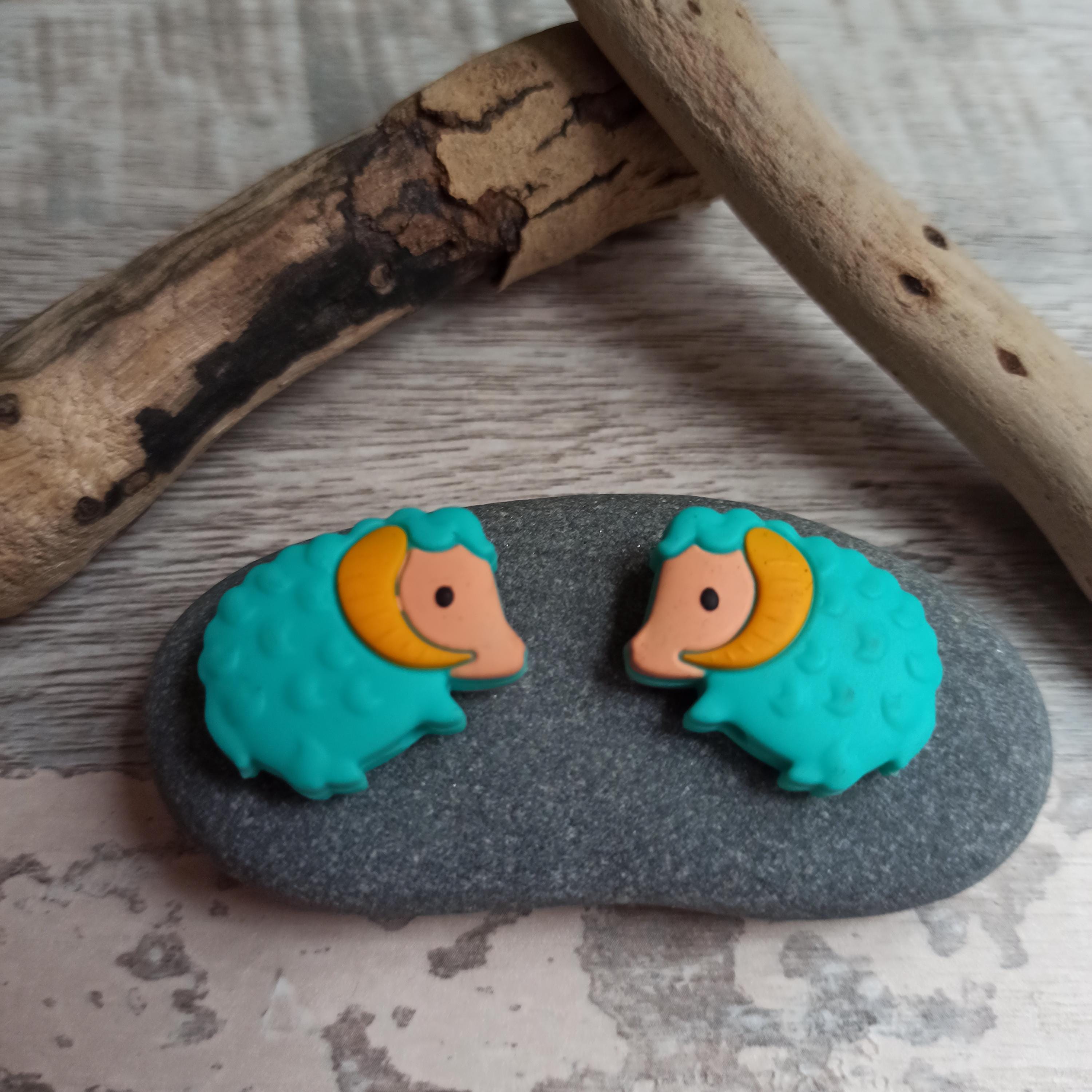 Two Little Mohair Goat Stitch Stoppers