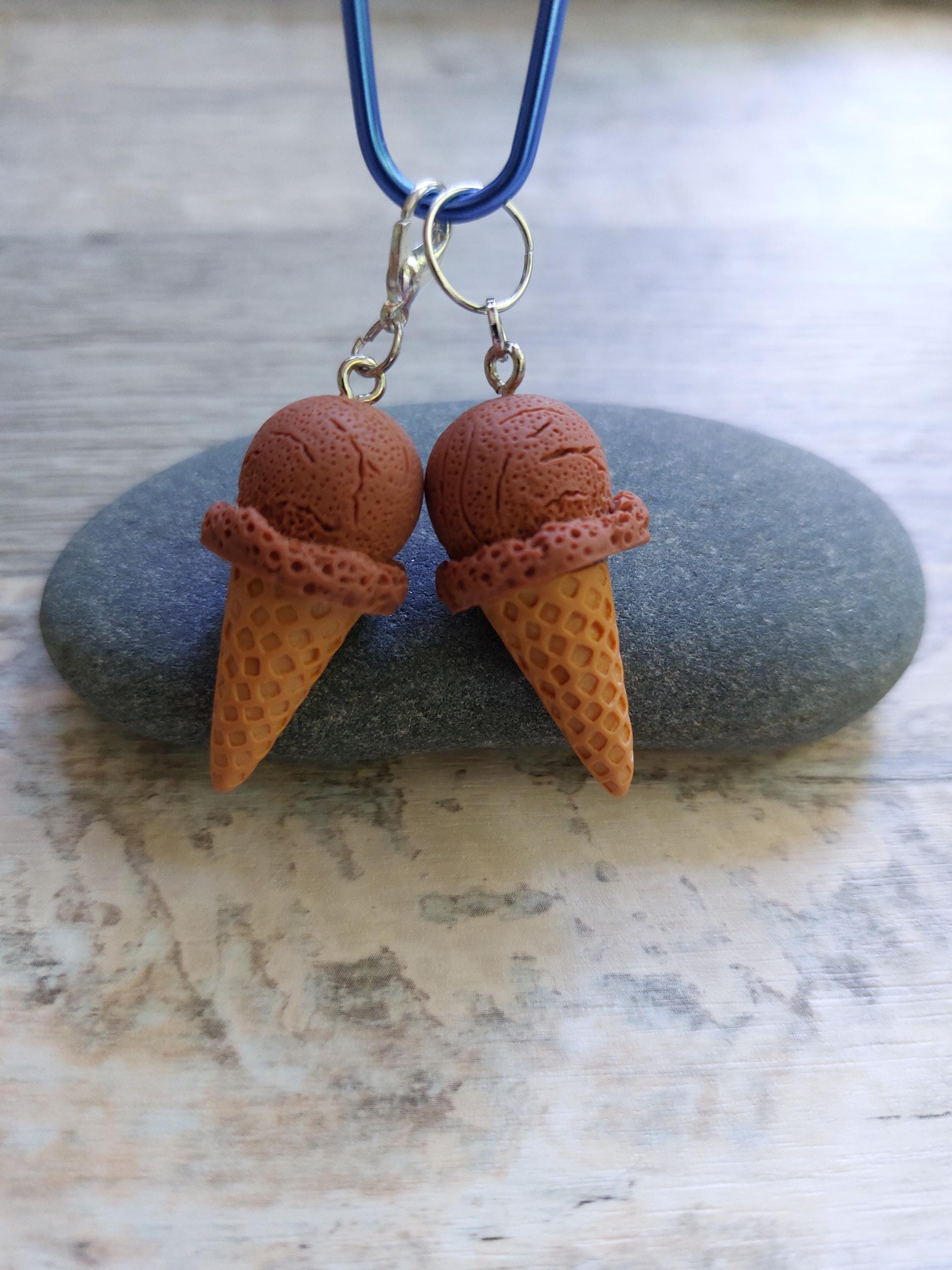 Summer Chocolate Ice Cream Stitch Marker