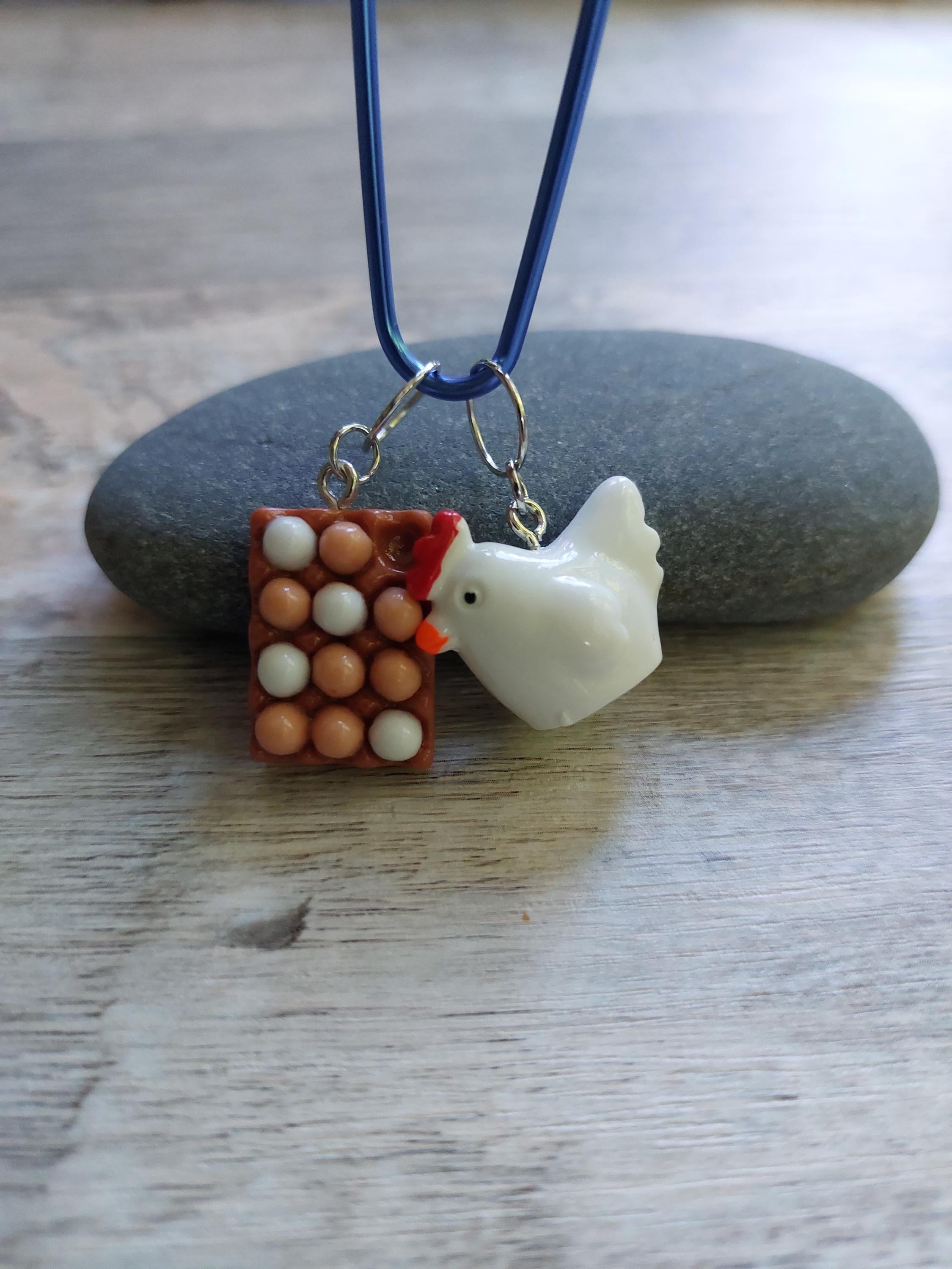 Clucky and Fresh Stitch Markers (Pair)