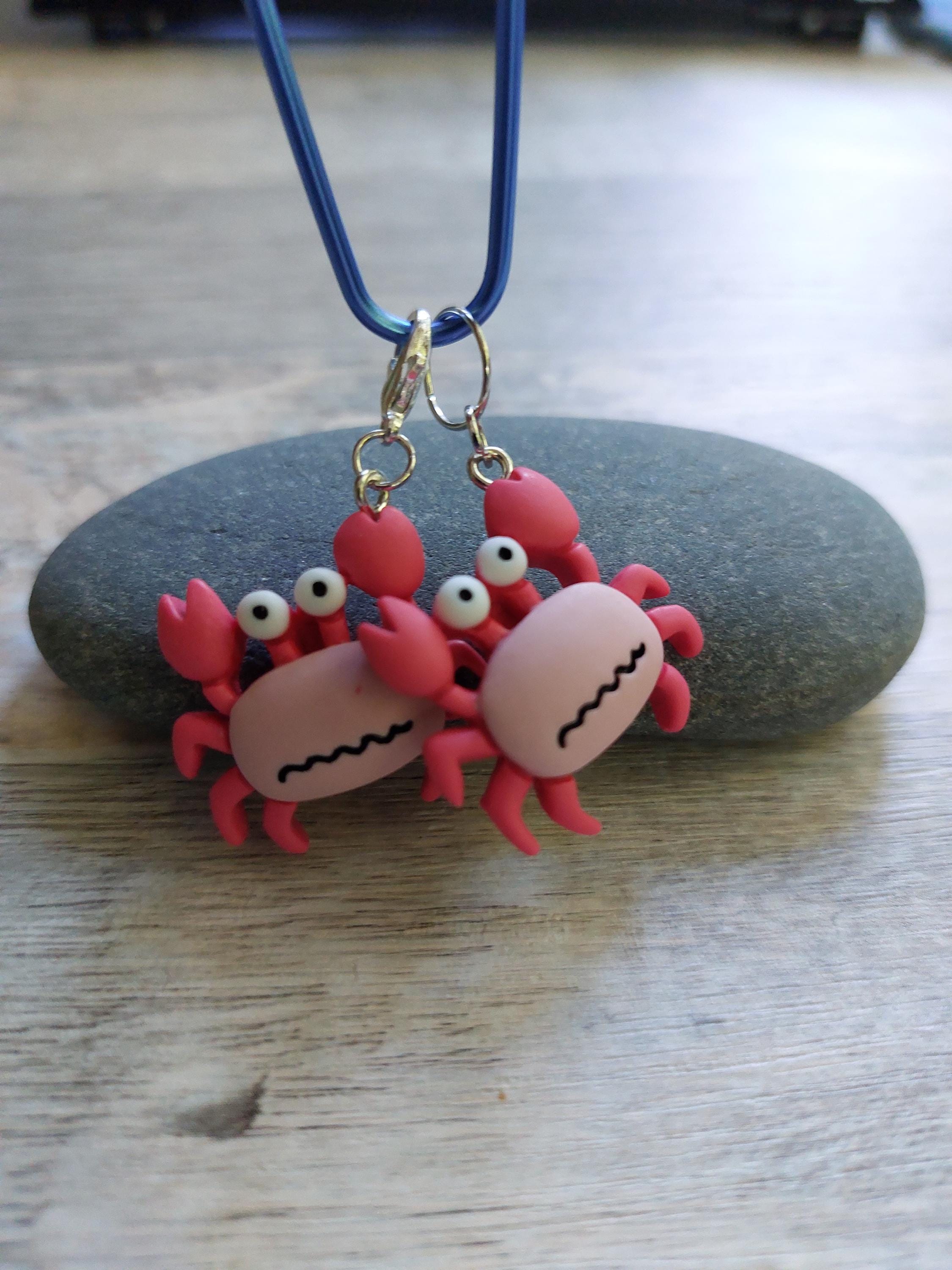 Pink Cosy Crab Stitch Marker