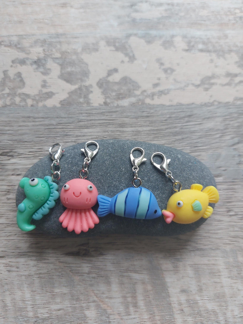 Yellow Puffer Fish Stitch Marker