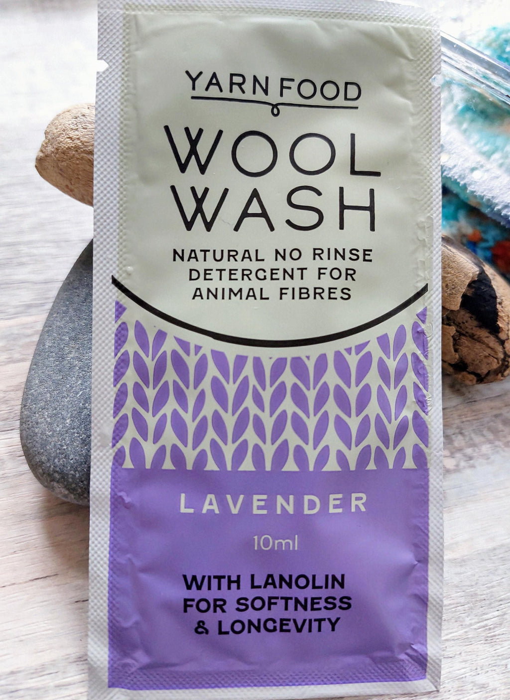 Lavender Wool Wash Sachet