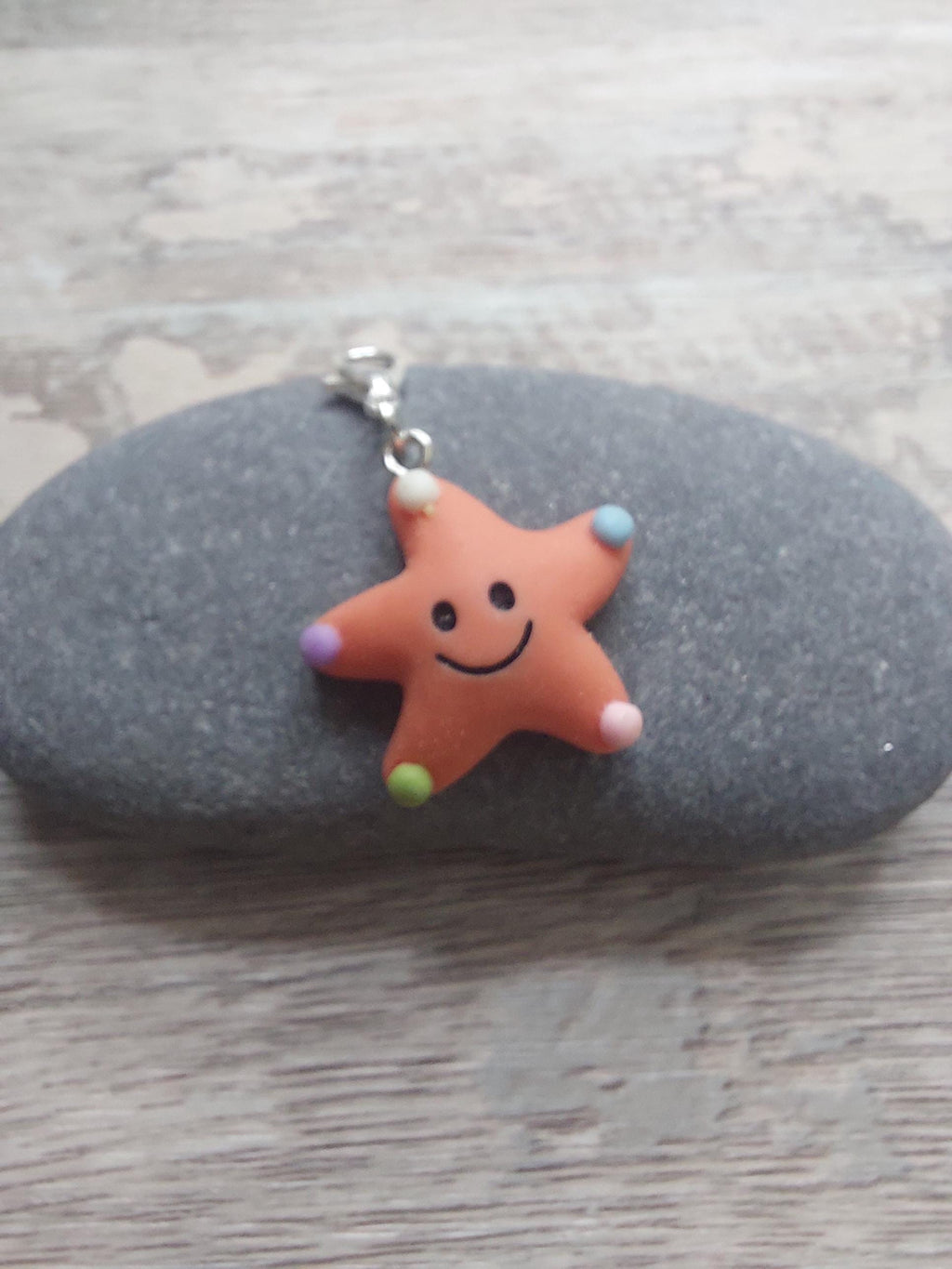 Happy Starfish Stitch Marker