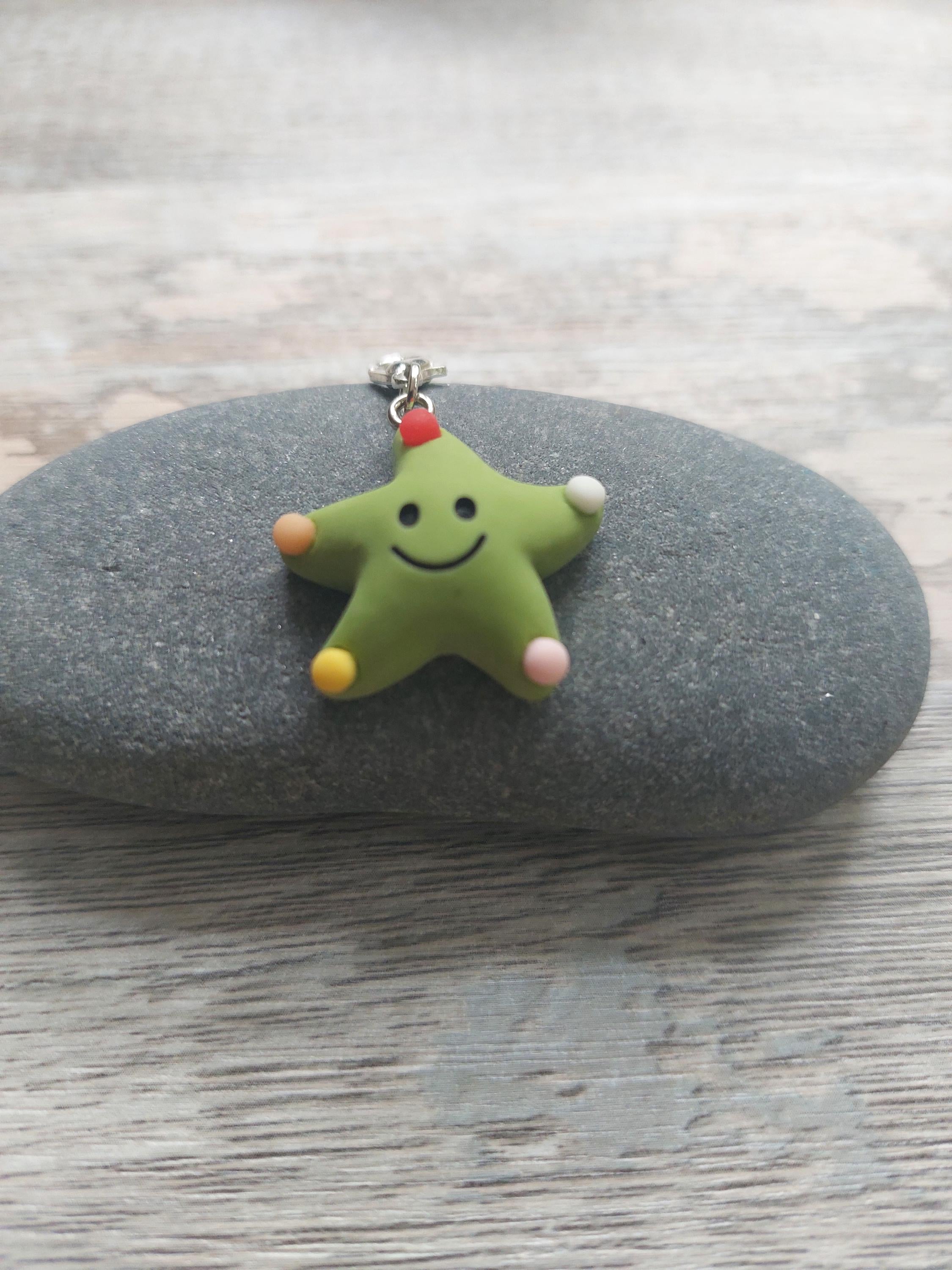 Happy Starfish Stitch Marker for Knitting & Crochet | Coastal Ocean Project Keeper | Cute Beachy Yarn Lover Gift