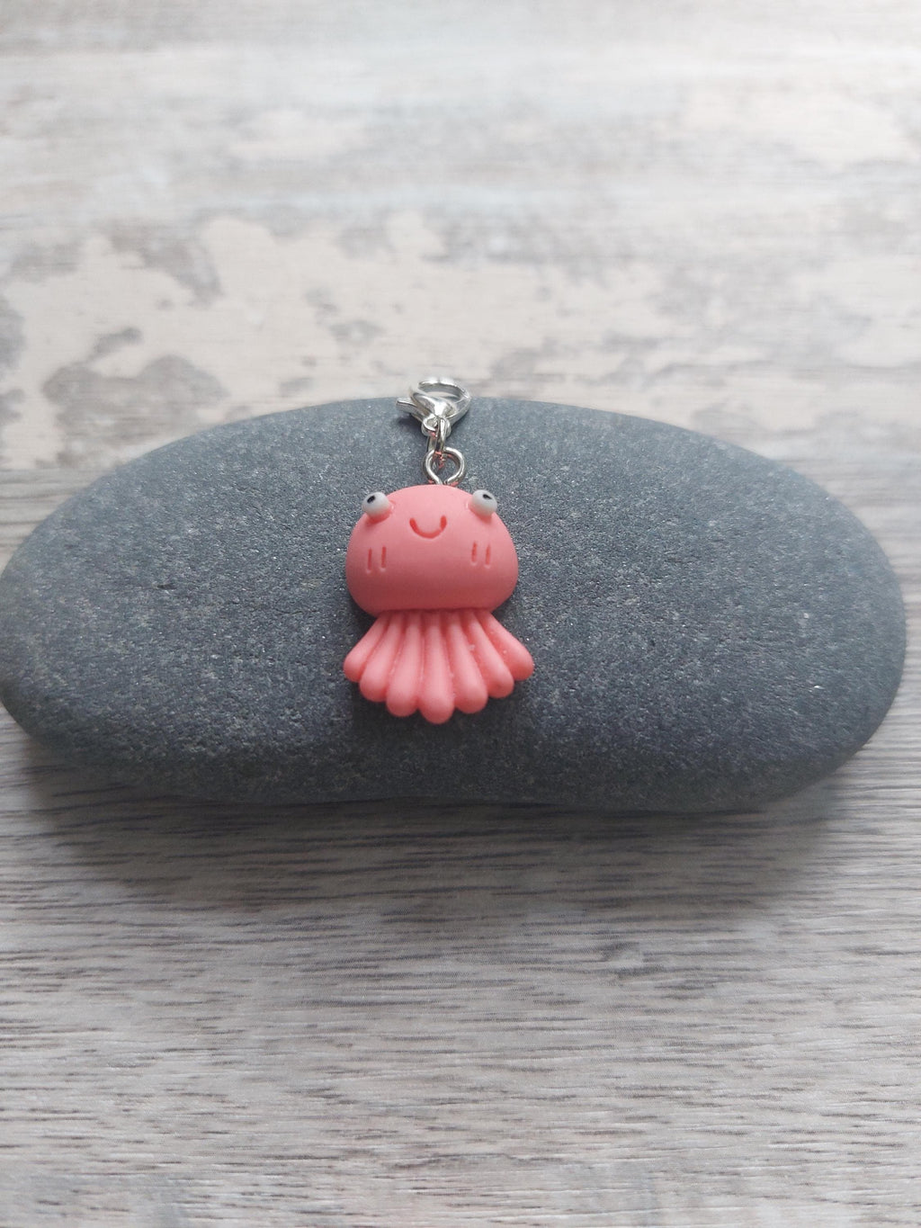 Pink Jellyfish Stitch Marker