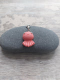 Pink Jellyfish Stitch Marker for Knitting & Crochet | Coastal Ocean Project Keeper | Cute Beachy Yarn Lover Gift