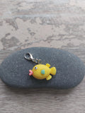 Yellow Puffer Fish Stitch Marker for Knitting & Crochet | Coastal Ocean Project Keeper | Cute Beachy Yarn Lover Gift