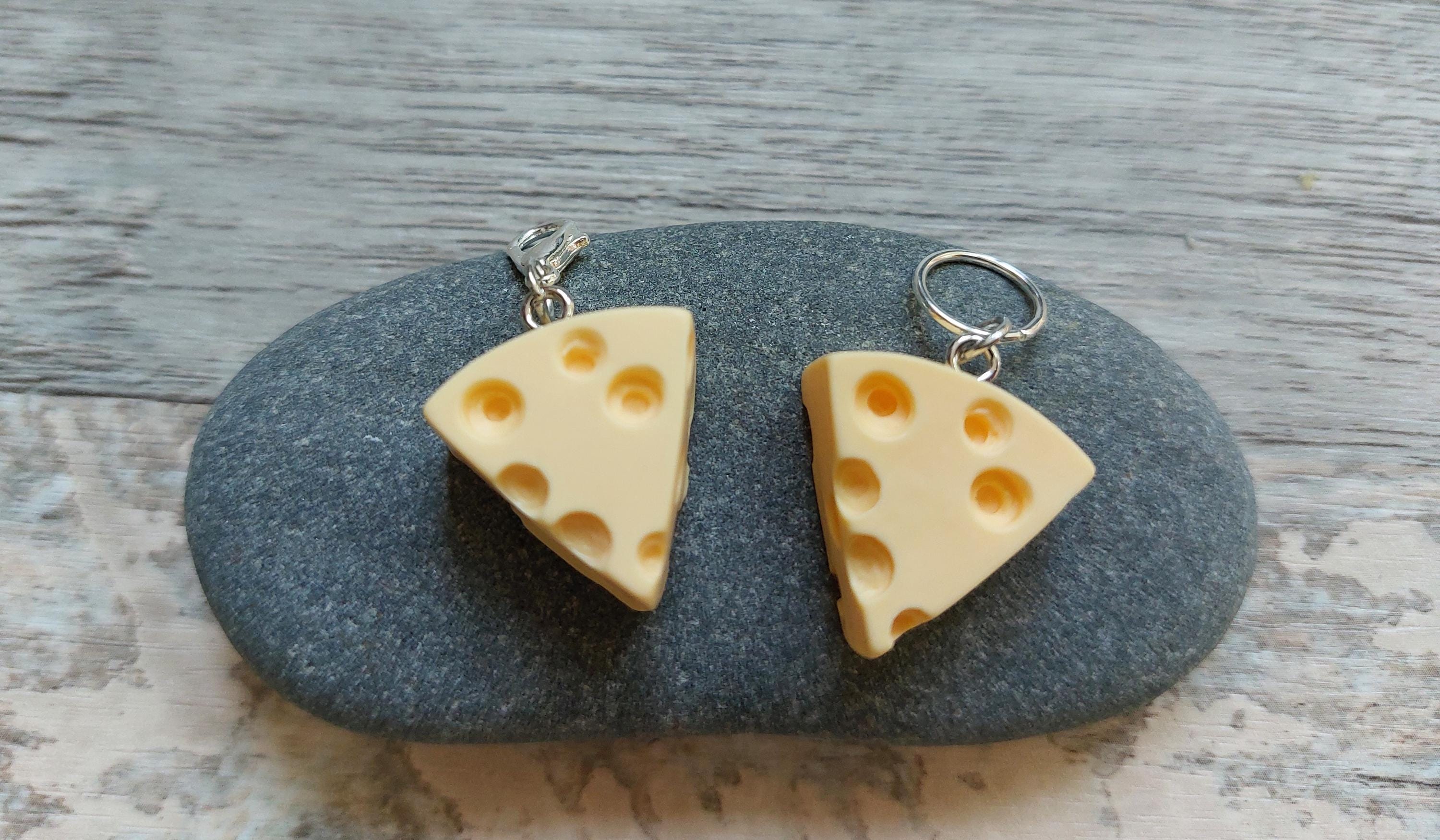 Edam Cheese Stitch Marker for Knitting & Crochet | Fun Food Project Keeper | Knitting Notion | Yarn Accessory | Progress Keeper