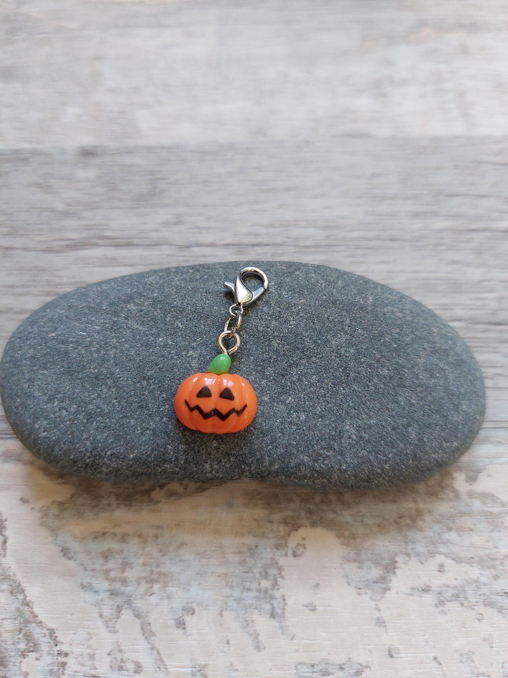 Collection of 3 Mini Jack-O'-Lantern Stitch Markers