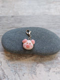 Piggy Pig Stitch Marker | Fun Animal Knitting & Crochet Accessory | Unique Yarn Project Keeper