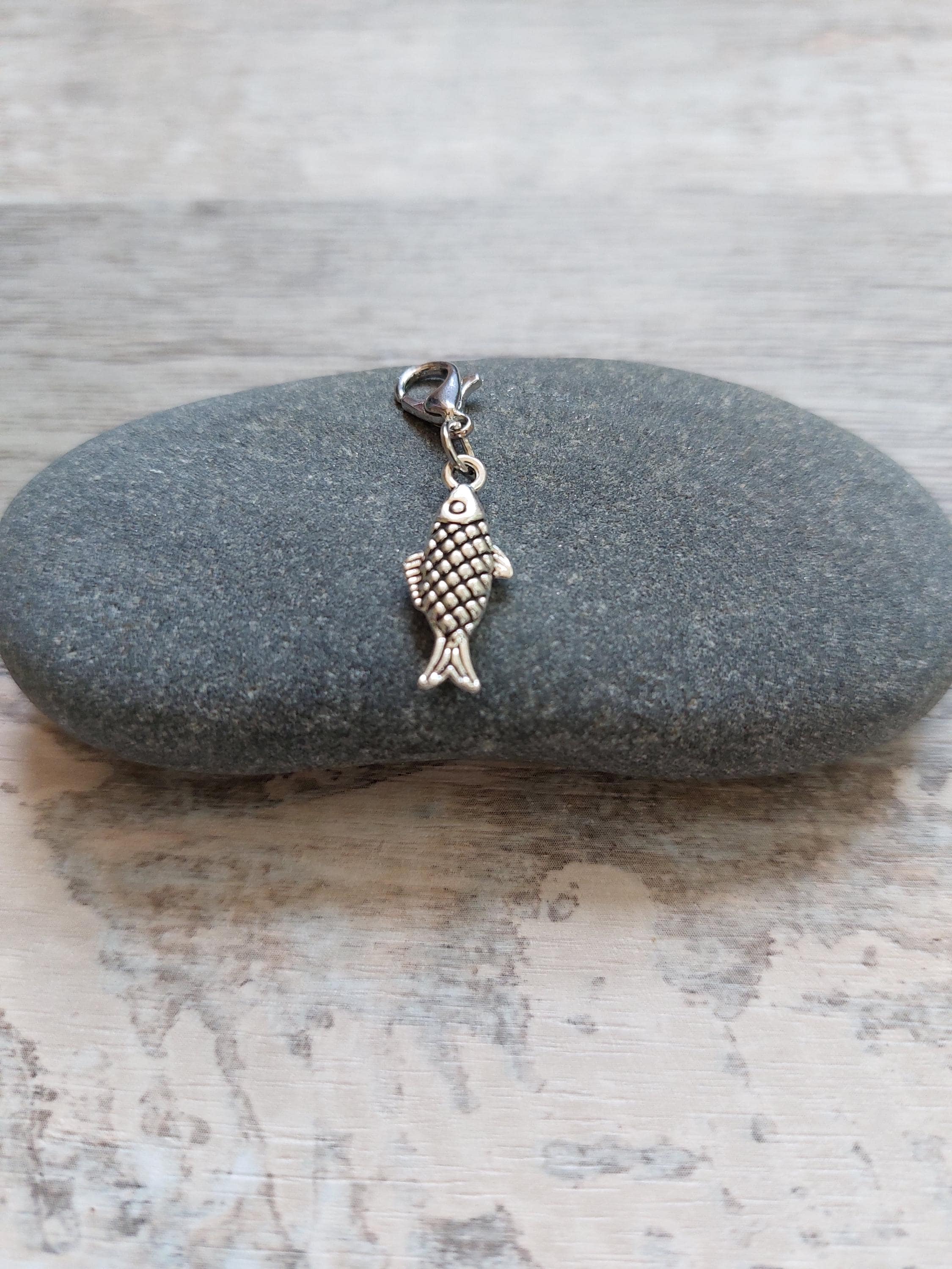 Summer Sardine Fish Stitch Marker for Knitting & Crochet | Cute Ocean Project Keeper | Yarn Accessories