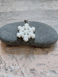 Christmas Sparkly Snowflake Stitch Marker for Knitting & Crochet | Cute Winter Project Keeper | Yarn Accessories