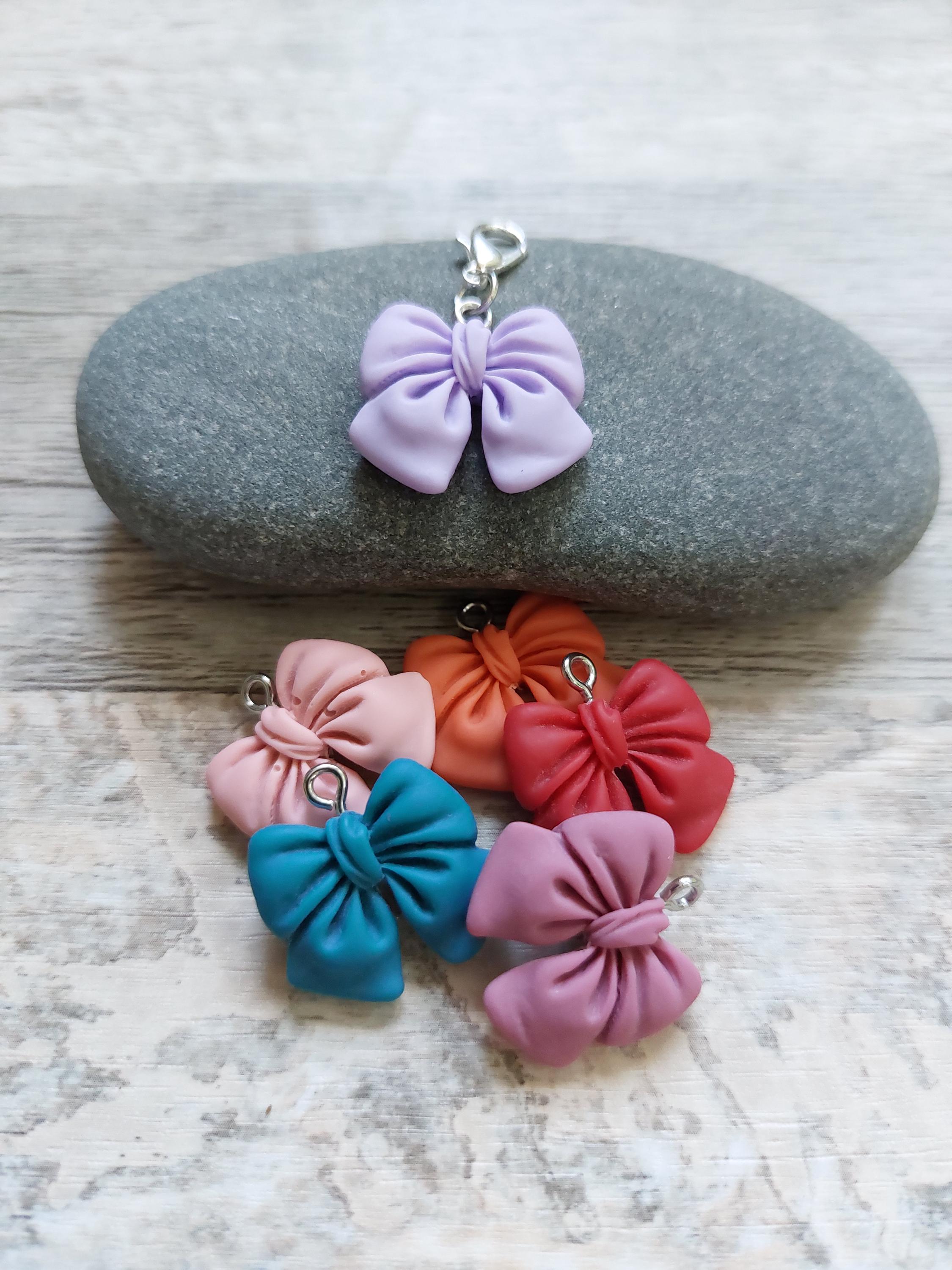 Coquette Bow Stitch Marker for Knitting & Crochet | Project Keeper | Knitting Notions | Yarn Accessories