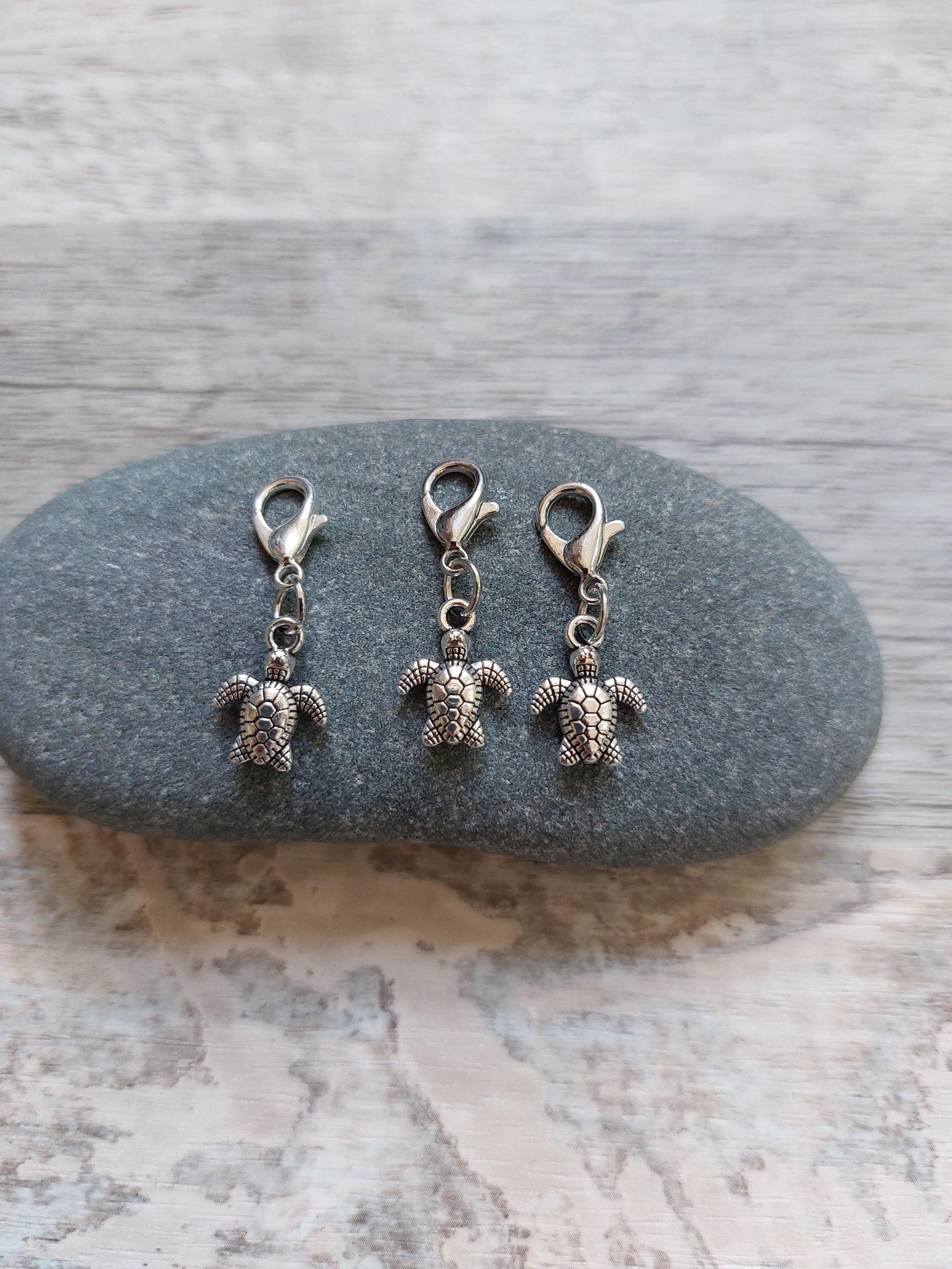 Collection of 3 Turtle Stitch Markers for Knitting and Crochet | Ocean Project Keeper Set | Knitting Notions | Yarn Accessories