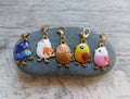 Bird Stitch Marker for Knitting & Crochet | Blue, Pink, White, Brown or Yellow Bird | Progress Keeper | Knitting Notion | Yarn Accessory