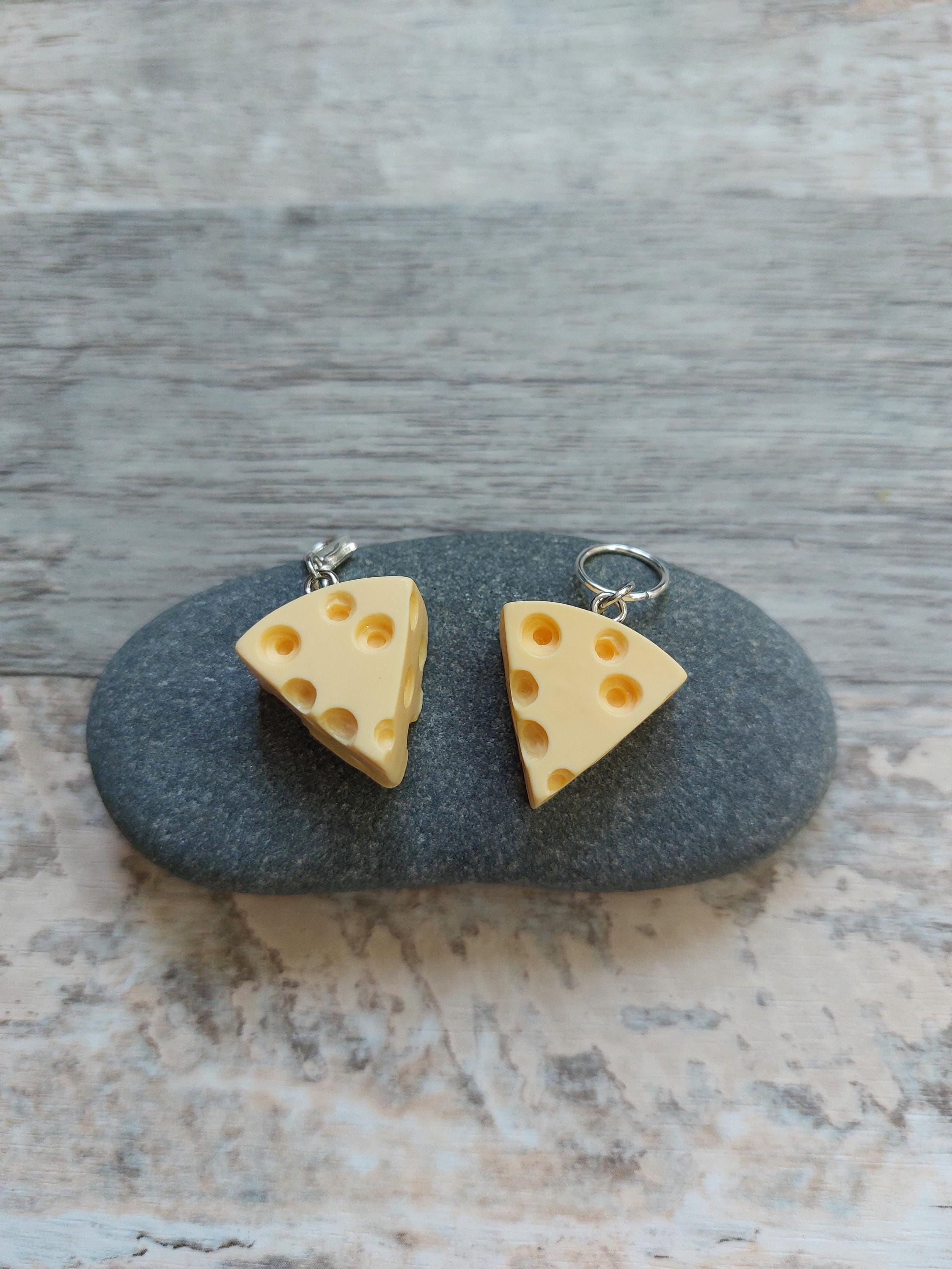 Edam Cheese Stitch Marker for Knitting & Crochet | Fun Food Project Keeper | Knitting Notion | Yarn Accessory | Progress Keeper