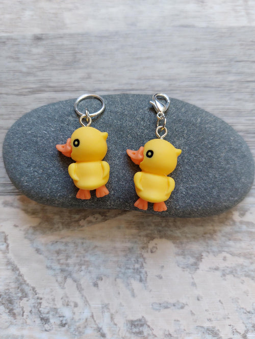 Adorable Duck Stitch Marker | Tail-Up Charm for Knitting & Crochet | Fun Yarn Project Keeper