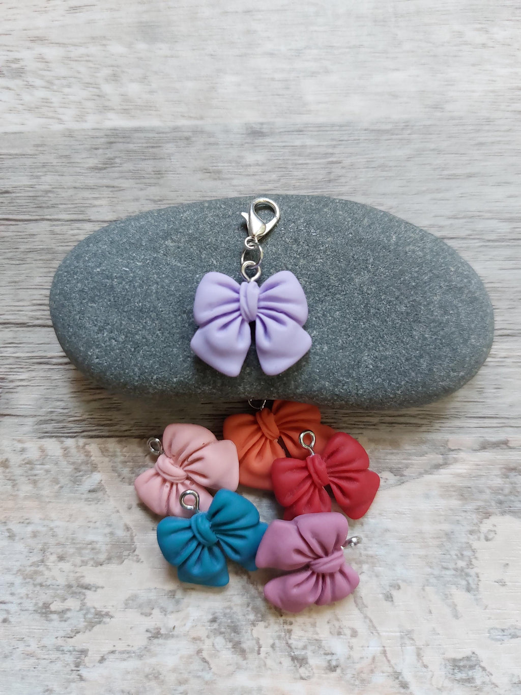 Coquette Bow Stitch Marker for Knitting & Crochet | Project Keeper | Knitting Notions | Yarn Accessories