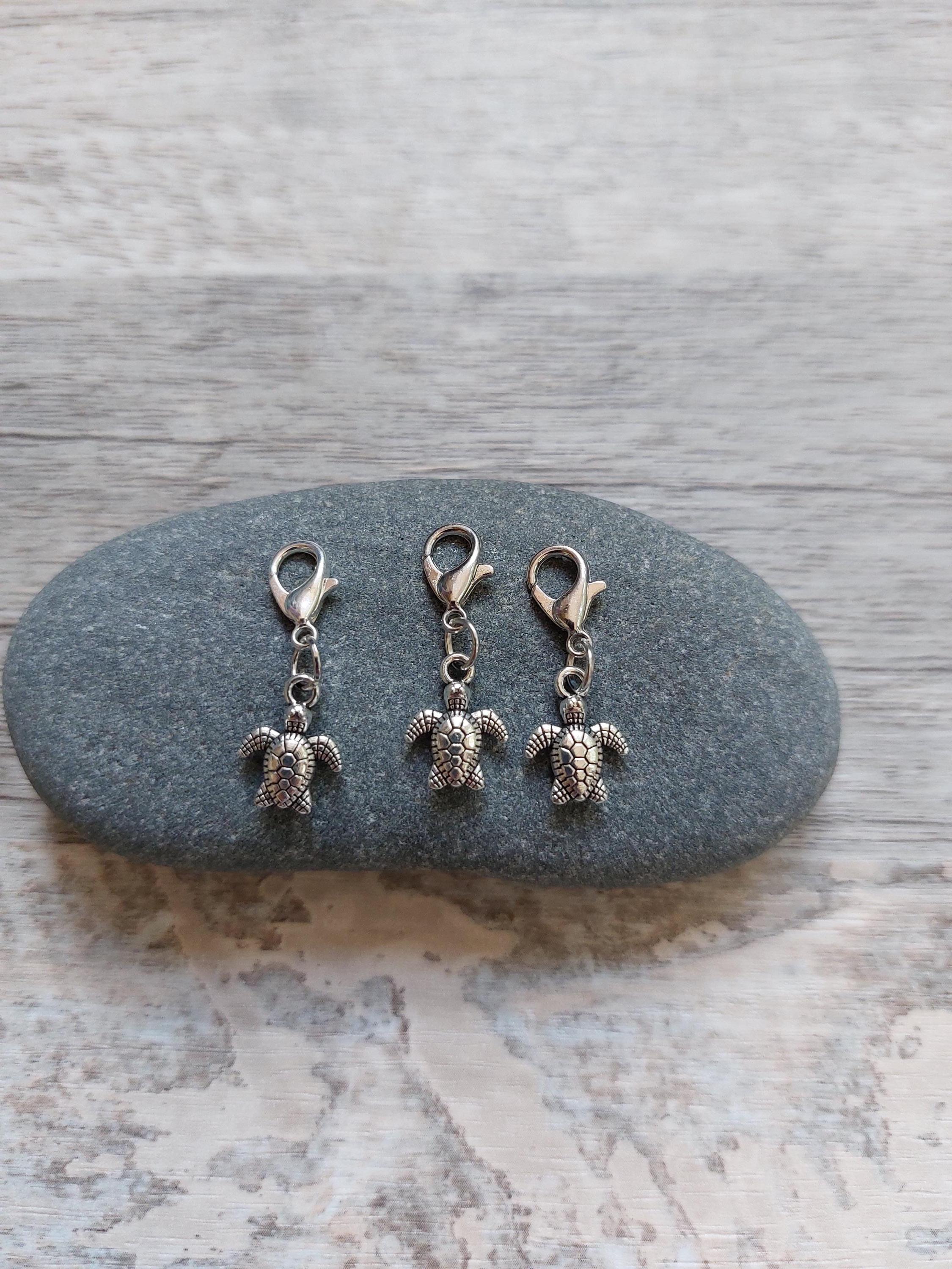 Collection of 3 Turtle Stitch Markers for Knitting and Crochet | Ocean Project Keeper Set | Knitting Notions | Yarn Accessories