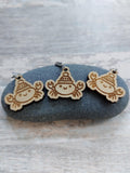 Collection of 3 Original Wooden Cosy Crab Stitch Marker | Handcrafted Knitting & Crochet Accessory | Unique Yarn Project Keeper