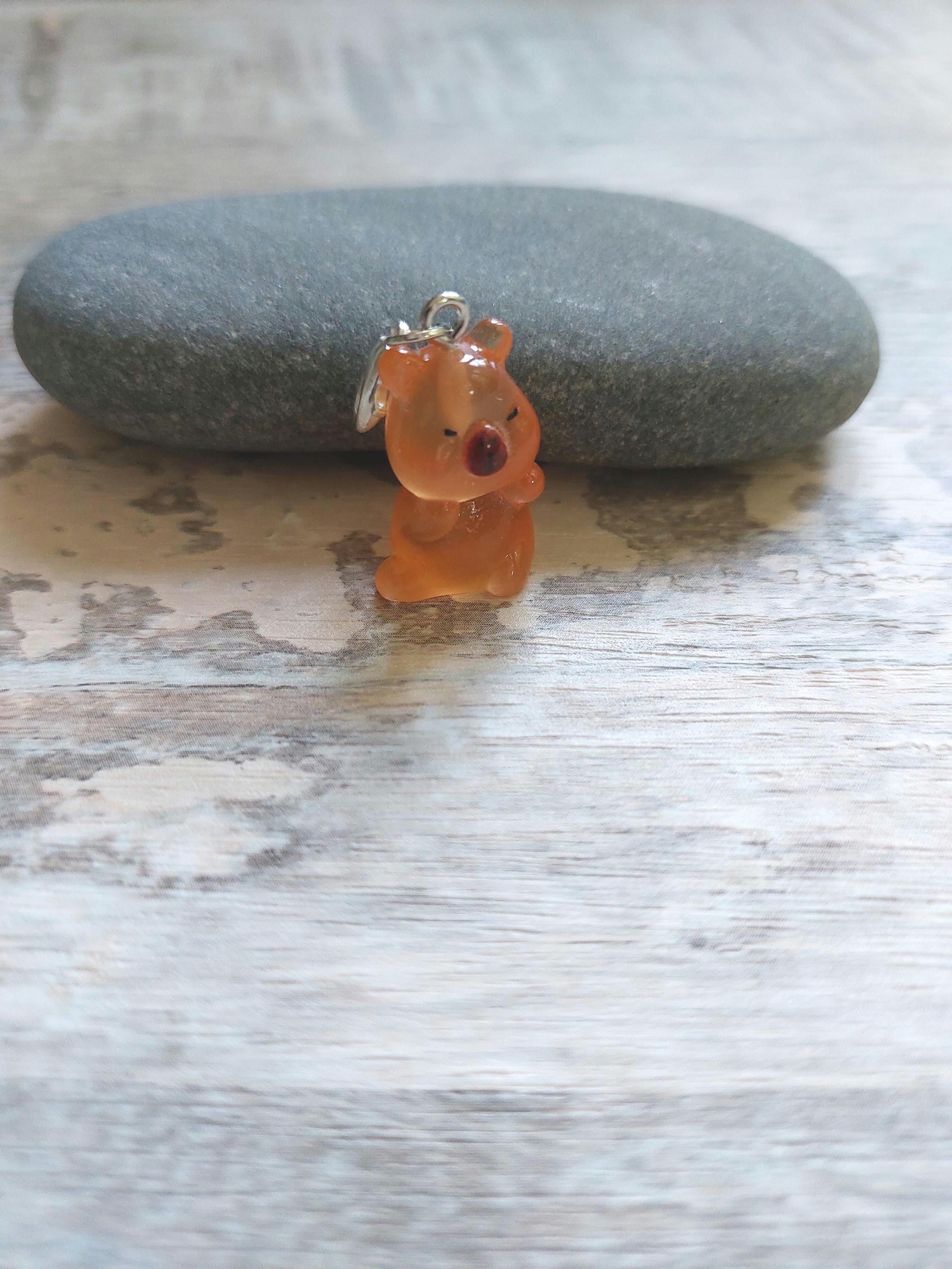 Autumn Capybara Bear Stitch Marker for Knitting & Crochet | Cute Animal Charm | Yarn Lover Gift