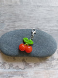 Cherry Stitch Marker for Knitting and Crochet | Bright & Cheerful | Yarn Lover Gift