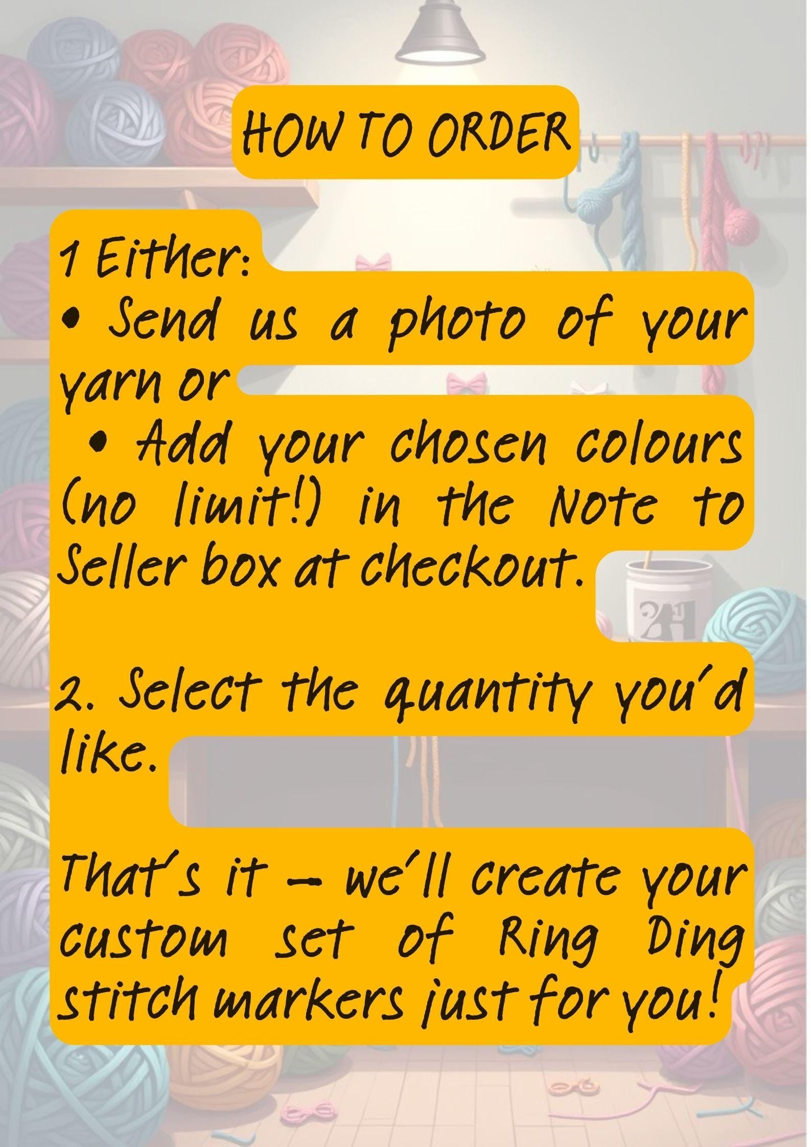 Collection of Custom Ring Ding Stitch Markers