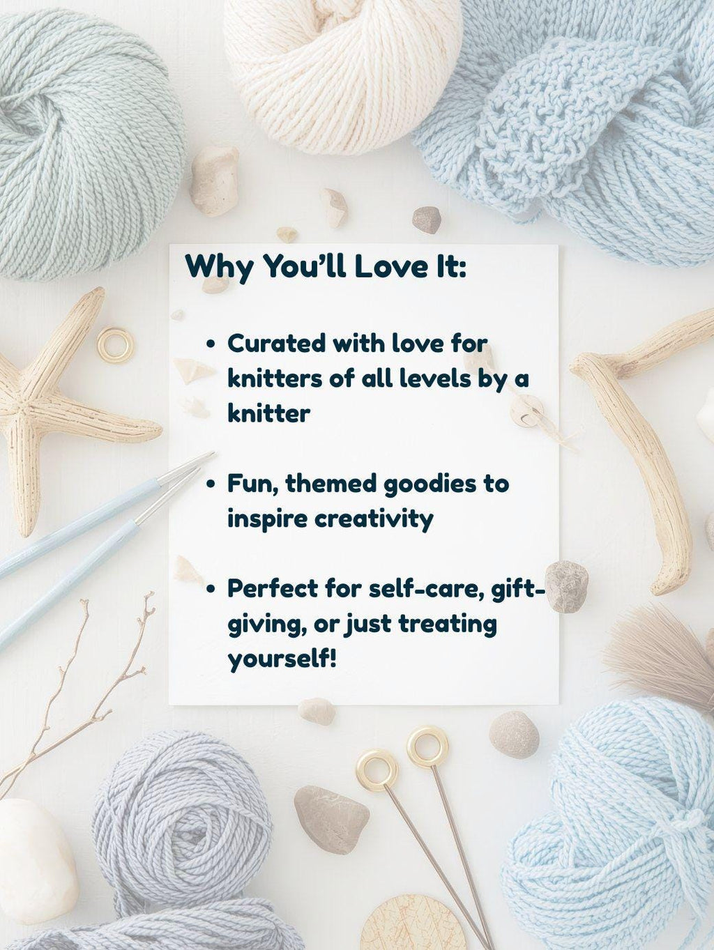 Limited Edition 12 Month Stitch Marker Subscription Box Knitting or Crochet Gift Box