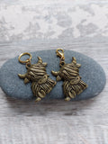 Large Bronze Highland Cow Stitch Marker – Single Metal Charm – For Large Knitting & Crochet Projects - Progress Keeper
