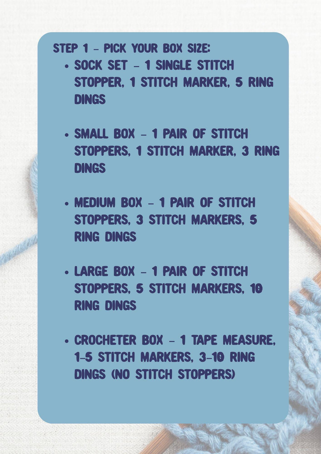 Custom Knitting or Crochet Gift Box – Build Your Own Box