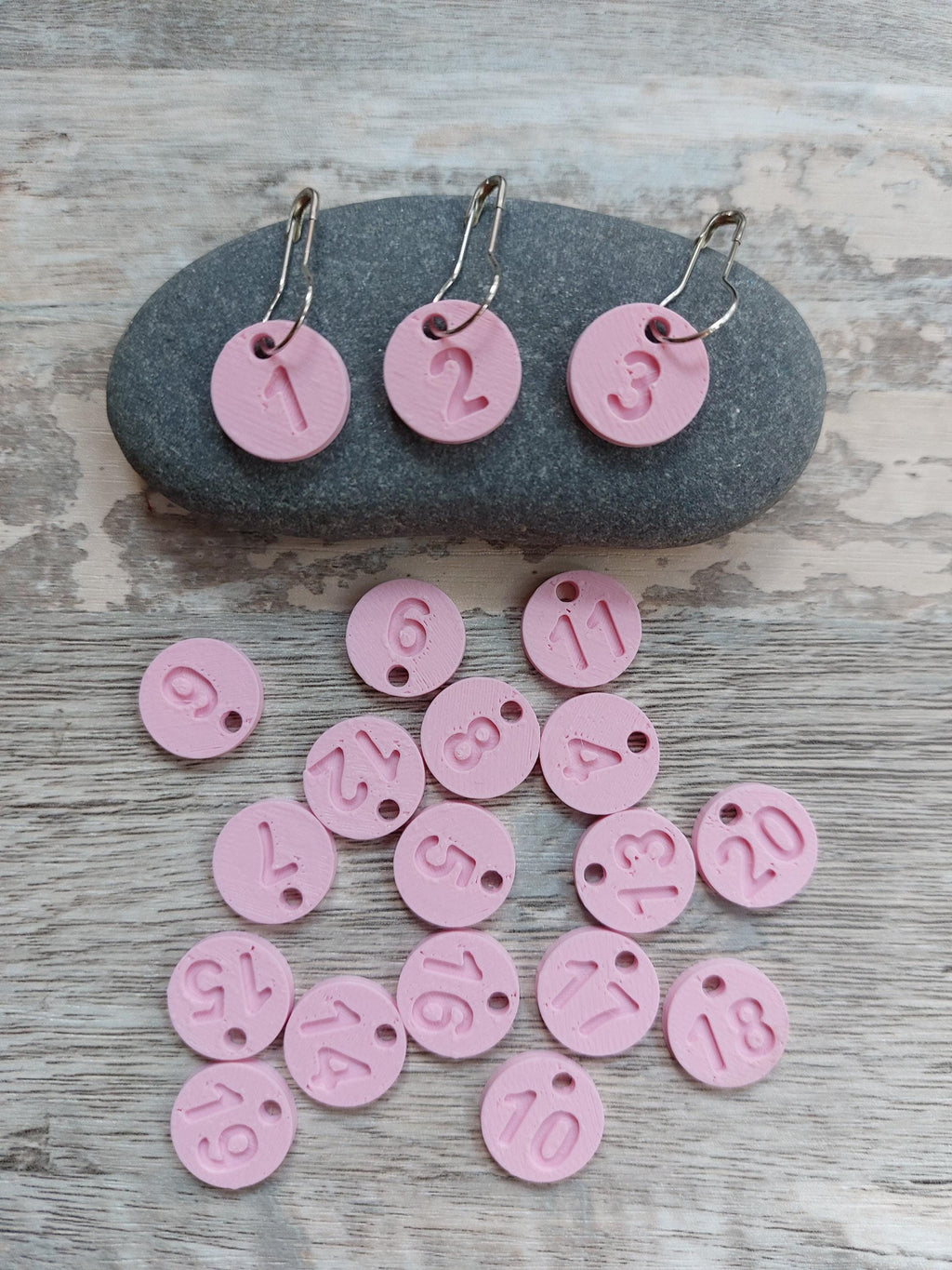 Numbered Row & Stitch Counters 1-20