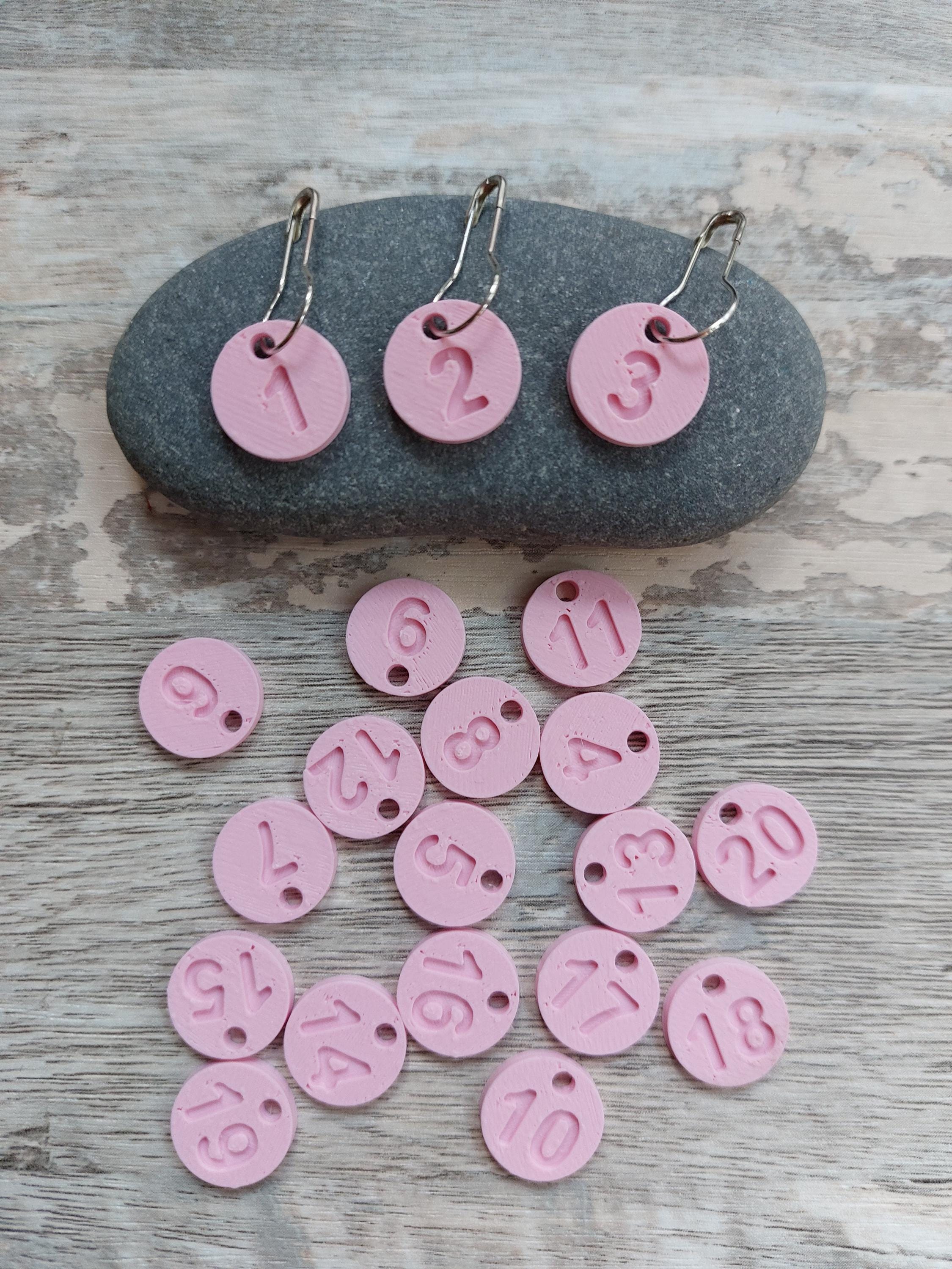 Numbered Row & Stitch Counters 1-20