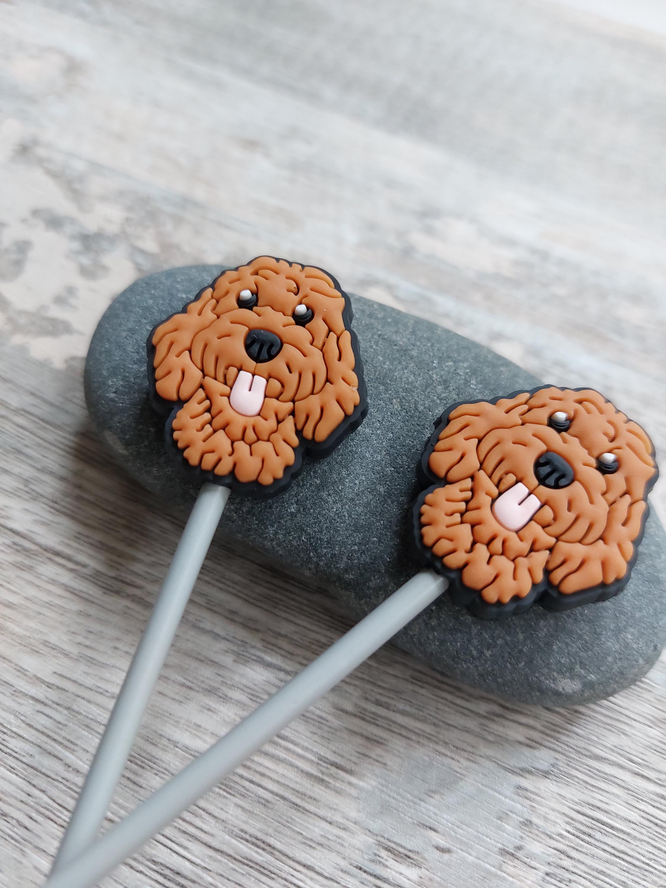 Pair of Labradoodle Stitch Stoppers