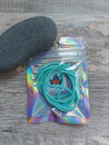 Knit-Fit Cords – Barber Cords – Flexible Hollow Silicone – Knitting Notions – Stitches on Hold – 1 × 100cm and 2 × 25cm Pack - Mint Green