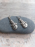 Silver Snowman Stitch Marker