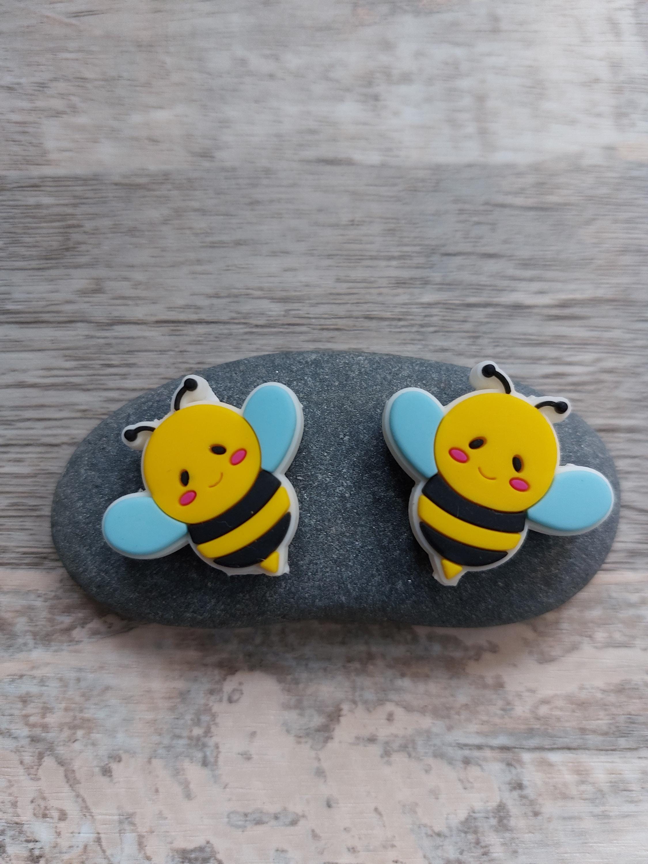 Bumble Bee Stitch Stoppers – Cute Needle Protectors – Silicone – Knitting Notions – Yarn Accessories – Point Protectors