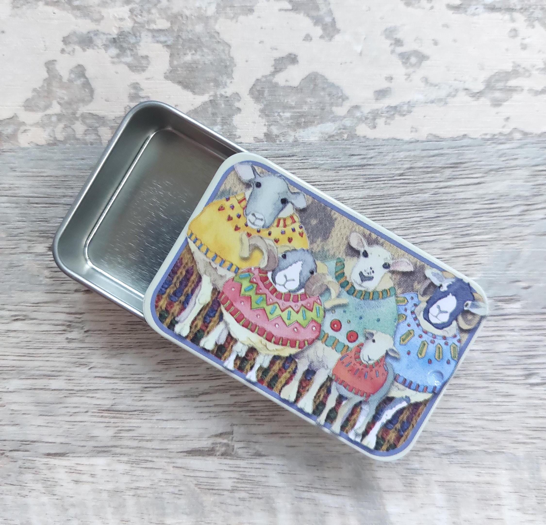 Sheep in Jumpers Pocket Tin by Emma Ball