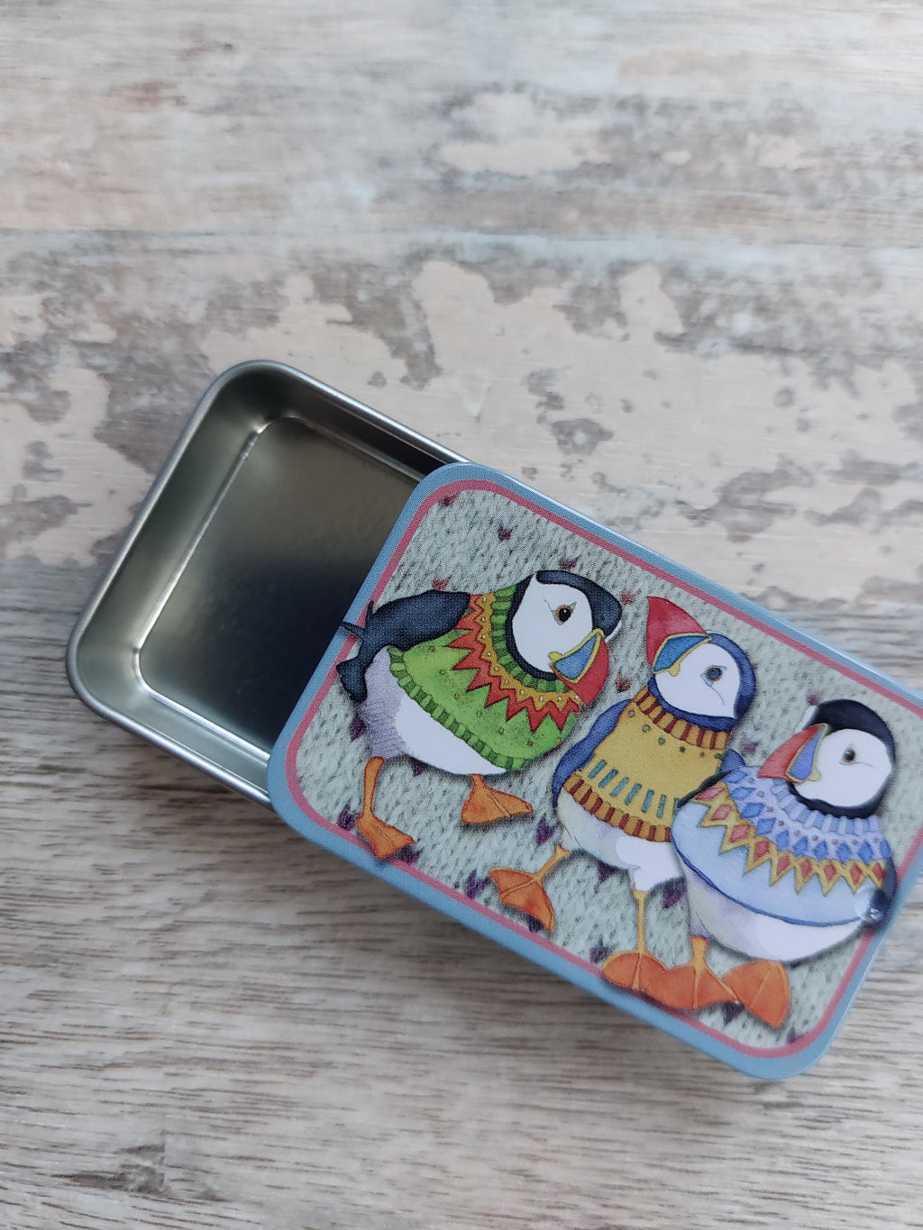 Puffin Pocket Mini Tin by Emma Ball